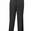 Charcoal Dress Pants Regular Leg Pleated Pre-hemmed With Cuffs