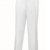 White Dress Pants Regular Leg Pleated Pre-hemmed With Cuffs