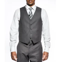 Slim Fit Men's Suit 3 Piece 2 Button In Heather Gray -Gentri Store sv2900 hgray 3 1024x1024 1