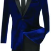 Men's Slim Fit Velvet Tuxedo 2 Piece In Navy